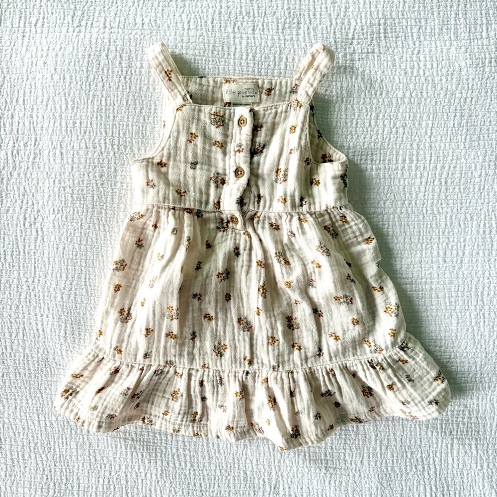 Carter’s Little Planet Organic Cotton Floral Dress - Baby Girl Size 18M